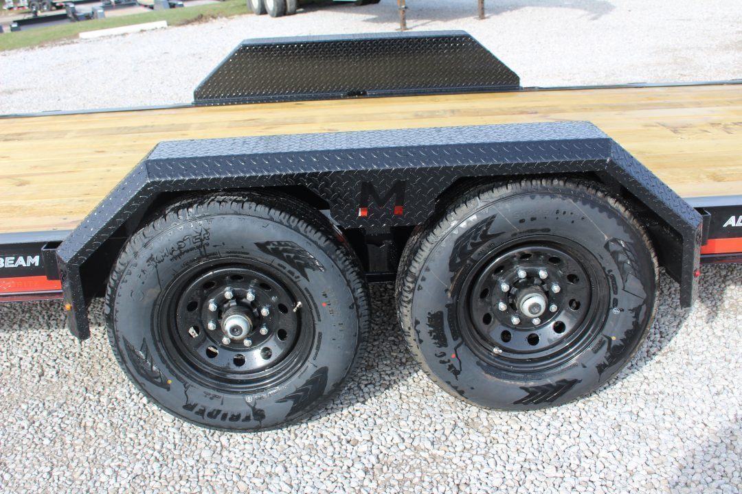 New 2027 Moritz ELBH 7' x 20' Low Pro - Aluminum Ramps - Equipment Trailer - 14000# GVW