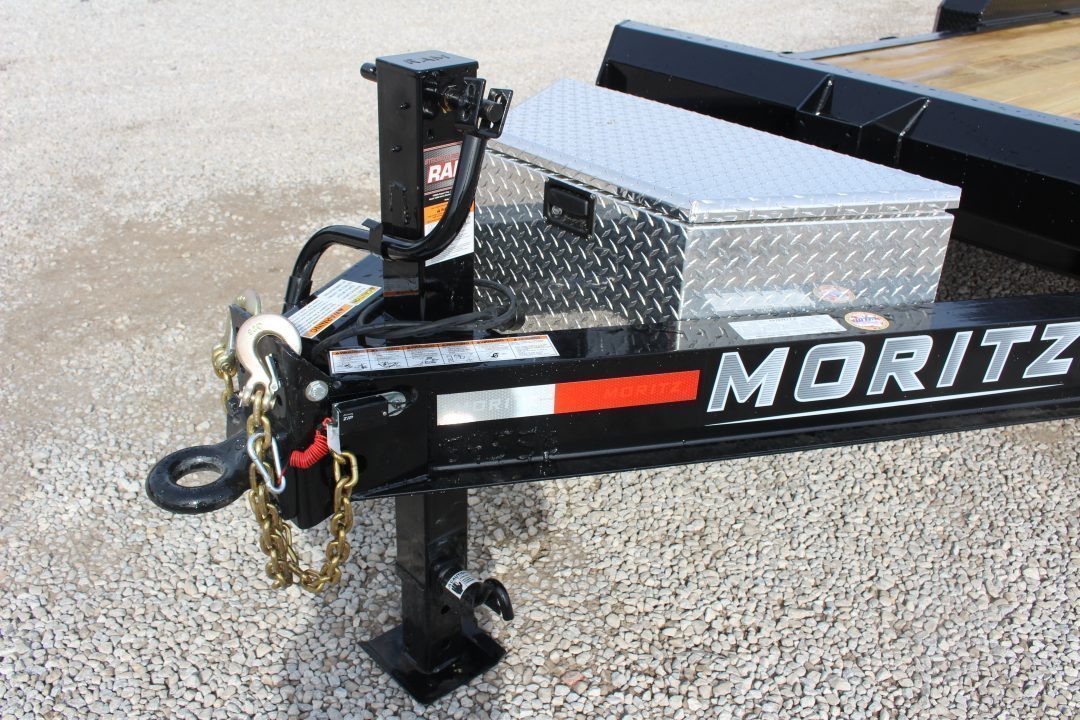 New 2027 Moritz ELBH 7' x 20' Low Pro - Aluminum Ramps - Equipment Trailer - 14000# GVW