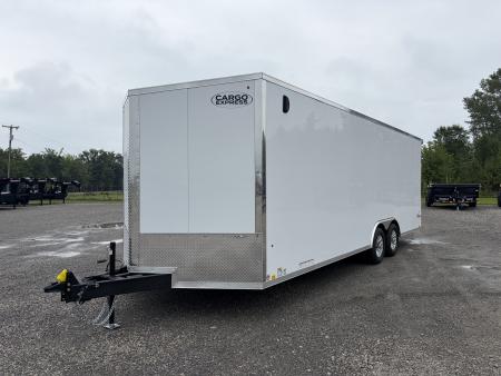 New 2027 CARGO EXPRESS K-SEC10224-100 (8.5' x 24') 9.9K XL SE Flat Top Sloped V-Nose Car Hauler