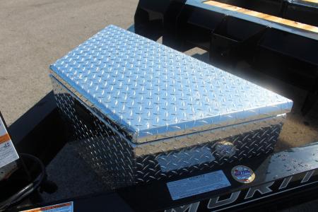 New 2027 Moritz 7' x 16' + 6' Low Pro - Hydraulic Power Tail - Equipment Trailer - 14000# GVW