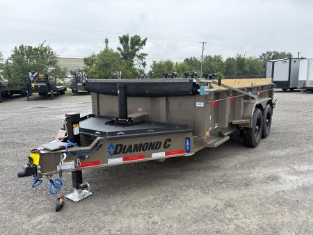 New 2027 Diamond C Trailers LPT207L14X82 (82  X 14') 15.5K Telescopic Dump Trailer