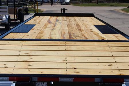 New 2027 Moritz 8' 6" x 20' + 4' Deckover Flatbed w/ Beavertail - Aluminum Ramps - 14,000# GVW
