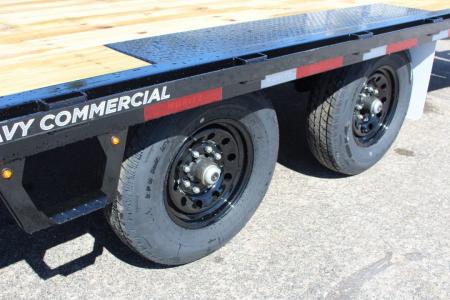 New 2027 Moritz 8' 6" x 20' + 4' Deckover Flatbed w/ Beavertail - Aluminum Ramps - 14,000# GVW