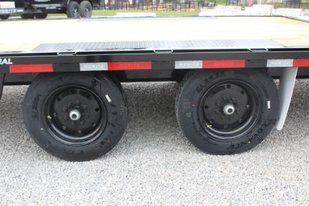 New 2027 Moritz 8' 6" x 20' + 4' Deckover Flatbed w/ Beavertail - Aluminum Ramps - 16,000# GVW