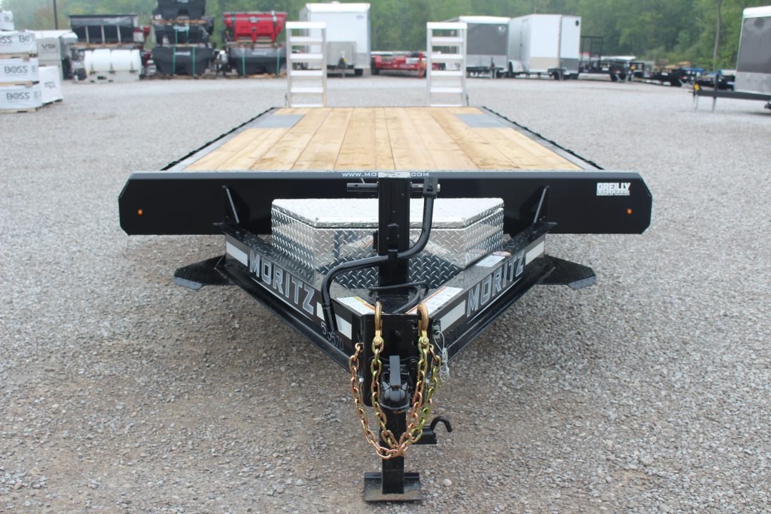 New 2027 Moritz 8' 6" x 22' + 4' Deckover Flatbed w/ Beavertail - Aluminum Ramps - 16,000# GVW