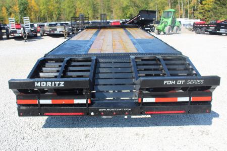 New 2026 Moritz FDPH DT 22' + 5' - Pintle Ring Deckover Equipment Trailer - 40000# GVW