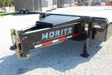 New 2026 Moritz FDPH DT 22' + 5' - Pintle Ring Deckover Equipment Trailer - 40000# GVW