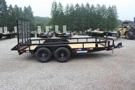 New 2027 Sure-Trac 7' x 14' Tandem Axle Tube Top Landscape Utility Trailer - 9900# GVW