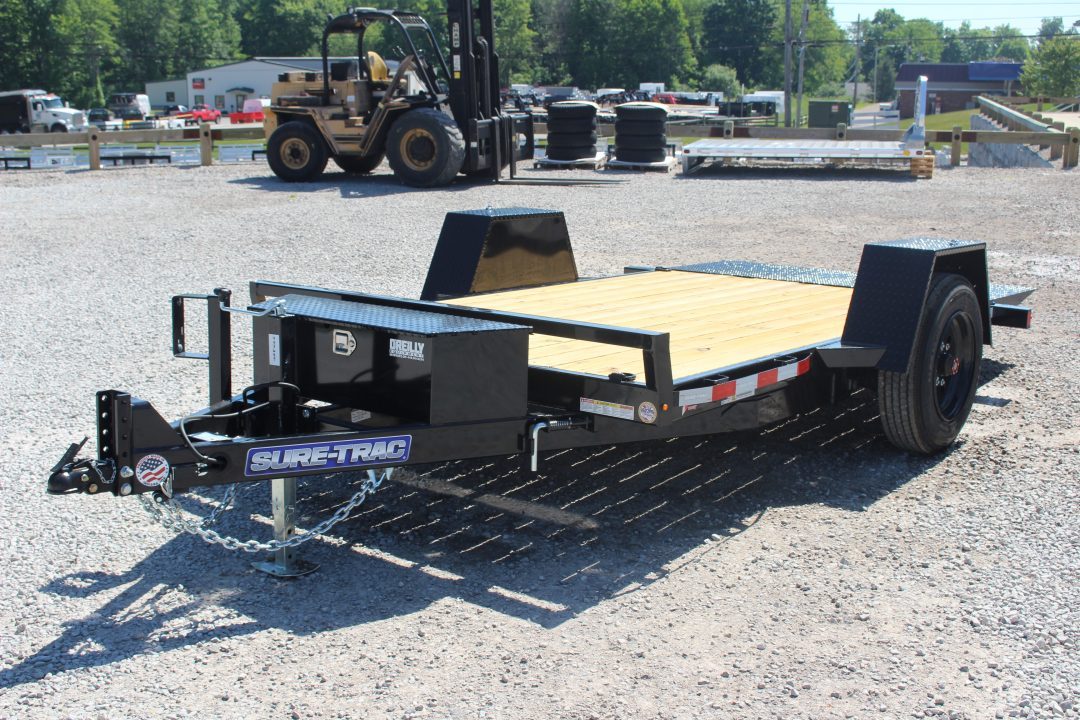 New 2027 Sure-Trac 6' 6" x 12' Gravity Tilt Trailer - 10000# GVW