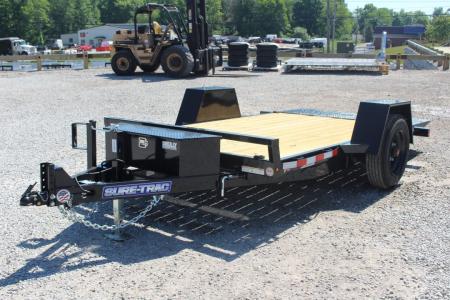 New 2027 Sure-Trac 6' 6  x 12' Gravity Tilt Trailer - 10000# GVW