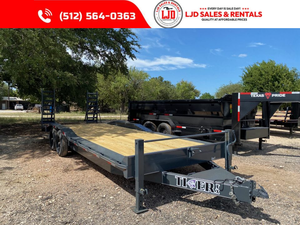 New 2026 Tiger Trailers 102  X 24' - Drive Over - Equipment Trailer