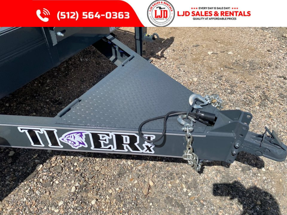 New 2026 Tiger Trailers 102" X 24' - Drive Over - Equipment Trailer
