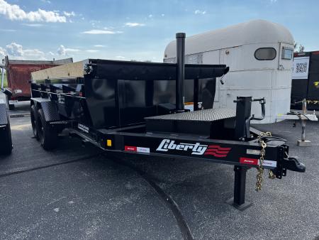 New 2026 Liberty 83" x 14' Low Profile Dump Trailer w/ HD Telescopic Cylinder