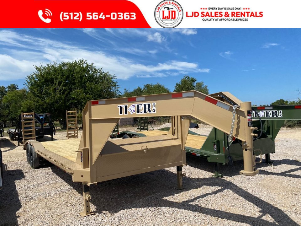 New 2026 Tiger - Gooseneck Drive Over Fender Trailer 102  X 26'