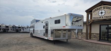 Used 2008 Platinum Coach 4H 15' LQ Horse Trailer