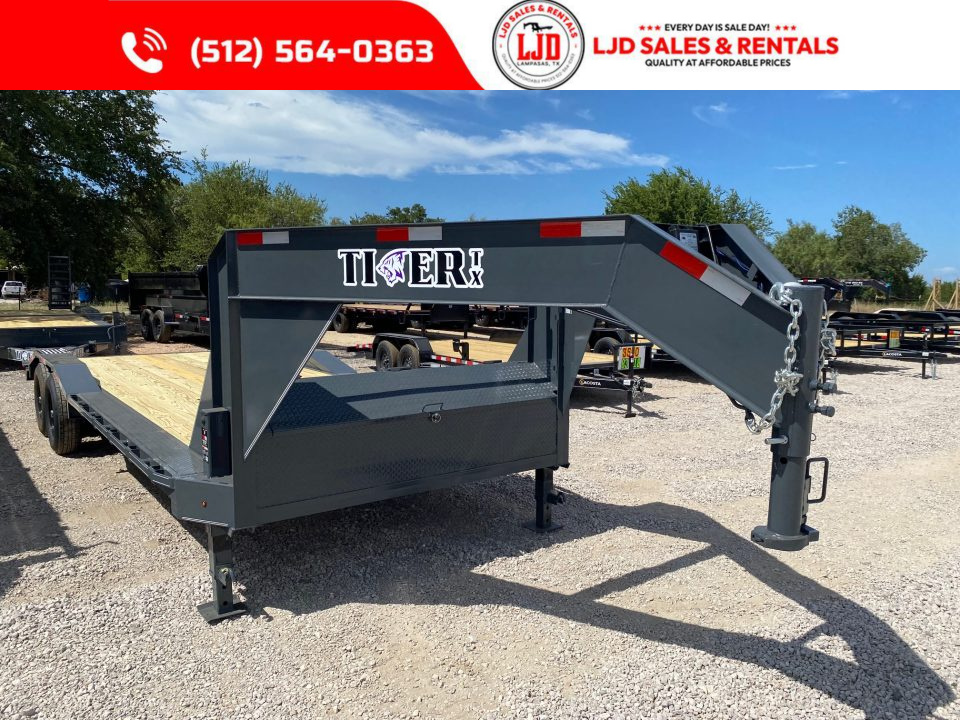 New 2026 Tiger - Gooseneck Drive Over Fender Trailer 102  X 24'