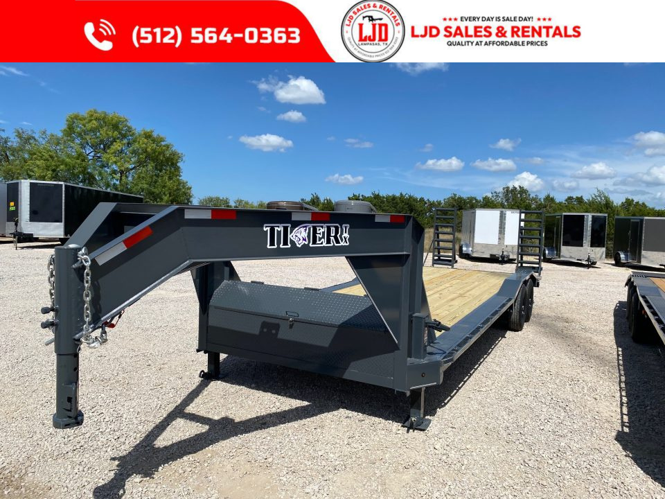 New 2026 Tiger - Gooseneck Drive Over Fender Trailer 102" X 26'