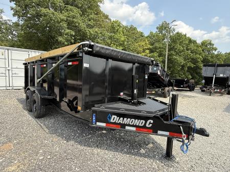 New 2026 Diamond C LPT 210 16’ Dump Trailer, PACESETTER EDITION, 23K GVWR, ELECTRIC TARP, 7GA FLOOR, 44” SDES, ABS BRAKES, FORK HOLDERS