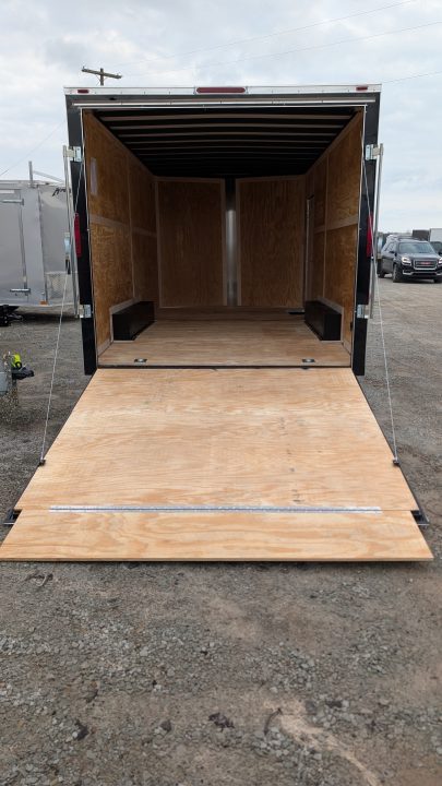 New 2027 Homesteader 8.5 x 18 Intrepid V-Nose Car Hauler w/ Ramp Door (84" INSIDE!)