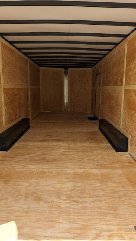New 2027 Homesteader 8.5 x 18 Intrepid V-Nose Car Hauler w/ Ramp Door (84" INSIDE!)