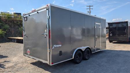 New 2027 Homesteader 8.5 x 18 Intrepid V-Nose Car Hauler w/ Ramp Door (84" INSIDE!)