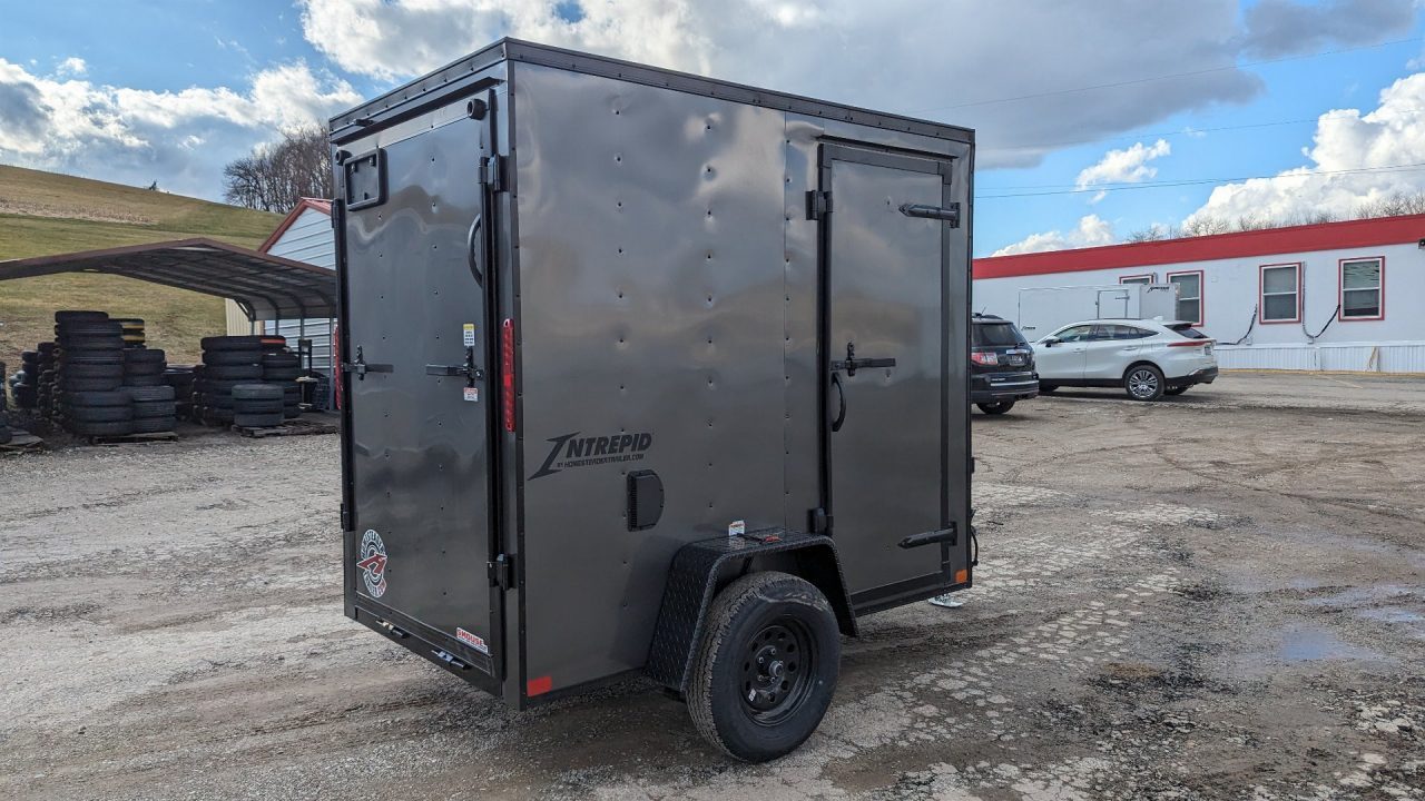 New 2027 Homesteader 5x8 Intrepid V-Nose Cargo Trailer w/ Ramp Door