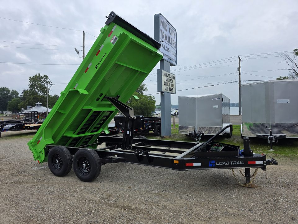 New 2026 Load Trail 83 X 14 DUMP TRAILER 14,000 GVWR 83X14 7X14 Dump Trailer