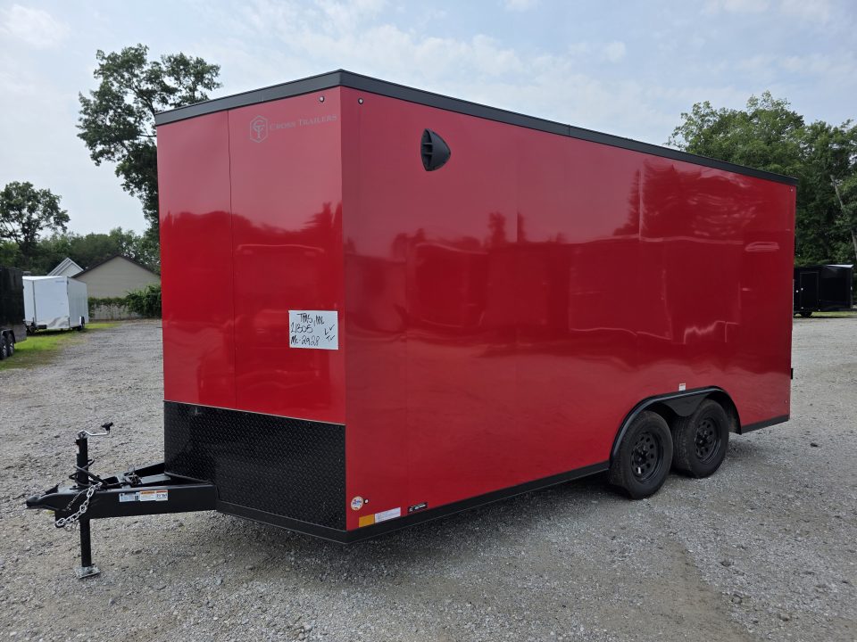 New 2026 Cross Trailers 8.5X16 UTV SXS SCREWLESS 030 BLACKOUT TRIM GOLF CART 8.5 X 16 Cargo / Enclosed Trailer