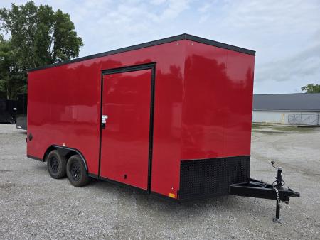 New 2026 Cross Trailers 8.5X16 UTV SXS SCREWLESS 030 BLACKOUT TRIM GOLF CART 8.5 X 16 Cargo / Enclosed Trailer