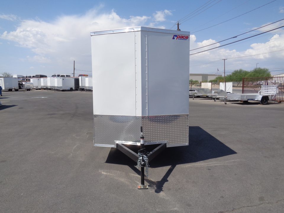 New 2027 Pace American 6x10 * Out Back DLX * V-Nose Single Axle Cargo Trailer w/ Double Rear Doors