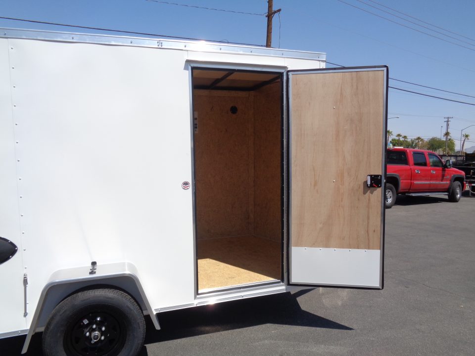 New 2027 Pace American 6x10 * Out Back DLX * V-Nose Single Axle Cargo Trailer w/ Double Rear Doors