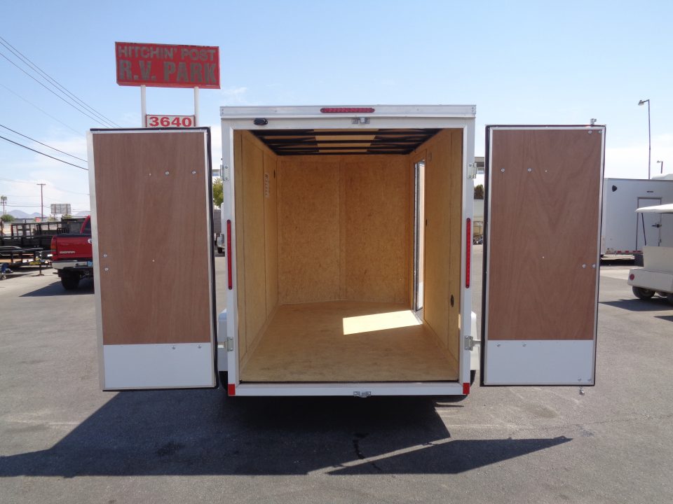 New 2027 Pace American 6x10 * Out Back DLX * V-Nose Single Axle Cargo Trailer w/ Double Rear Doors