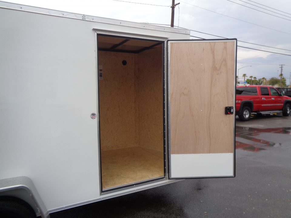 New 2027 Pace American 6x12 * Out Back DLX * V-Nose Single Axle Cargo Trailer w/ Ramp Door