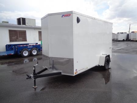 New 2027 Pace American 6x12 * Out Back DLX * V-Nose Single Axle Cargo Trailer w/ Ramp Door