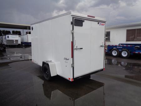 New 2027 Pace American 6x12 * Out Back DLX * V-Nose Single Axle Cargo Trailer w/ Ramp Door
