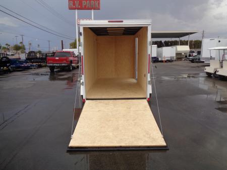 New 2027 Pace American 6x12 * Out Back DLX * V-Nose Single Axle Cargo Trailer w/ Ramp Door