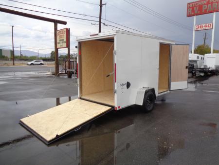 New 2027 Pace American 6x12 * Out Back DLX * V-Nose Single Axle Cargo Trailer w/ Ramp Door