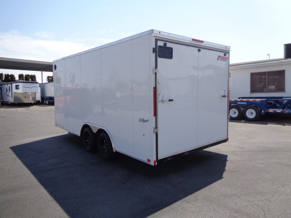 New 2027 Pace American * Out Back DLX * 8.5x18 Tandem Axle 7k Enclosed Car Hauler