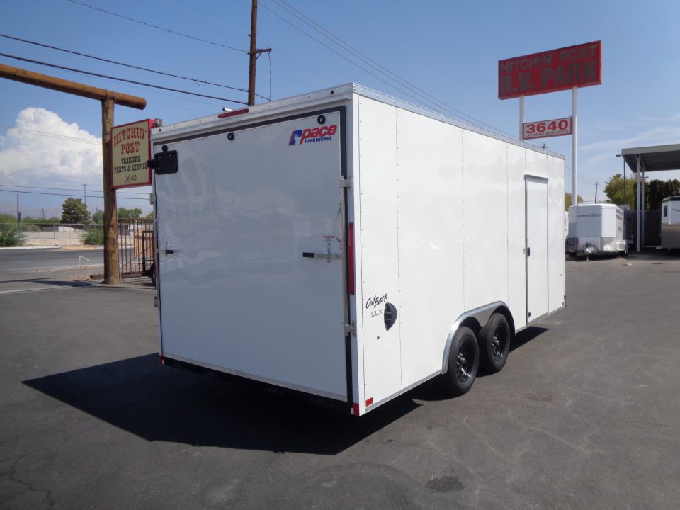 New 2027 Pace American * Out Back DLX * 8.5x18 Tandem Axle 7k Enclosed Car Hauler