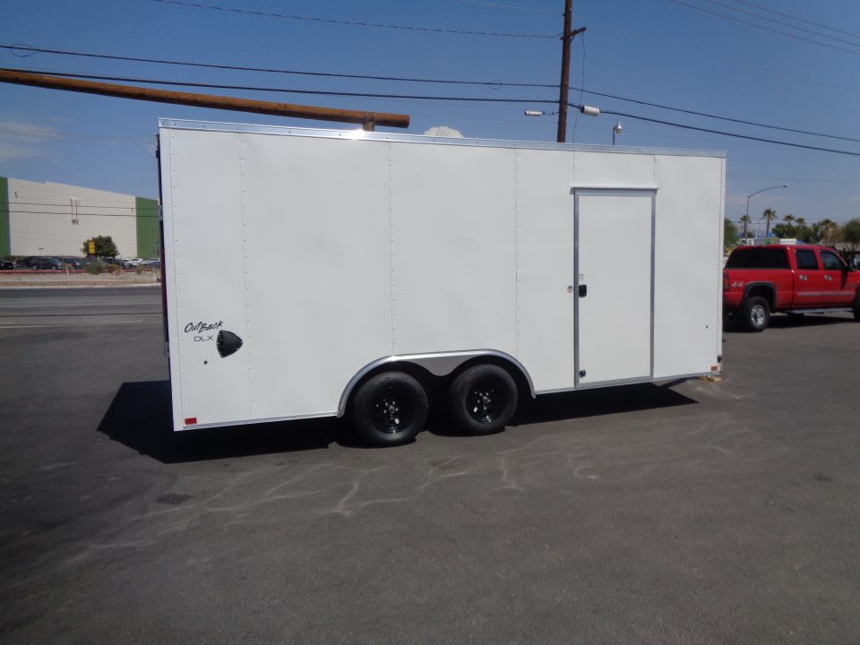 New 2027 Pace American * Out Back DLX * 8.5x18 Tandem Axle 7k Enclosed Car Hauler