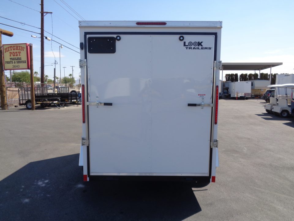 New 2027 Pace American 6x10 * Out Back DLX * V-Nose Single Axle Cargo Trailer w/ Rear Ramp Door
