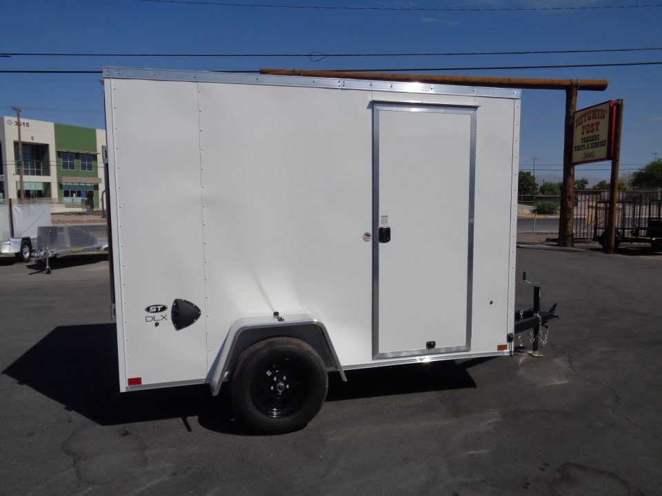 New 2027 Pace American 6x10 * Out Back DLX * V-Nose Single Axle Cargo Trailer w/ Rear Ramp Door