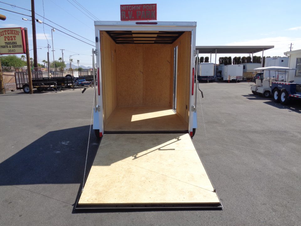New 2027 Pace American 6x10 * Out Back DLX * V-Nose Single Axle Cargo Trailer w/ Rear Ramp Door