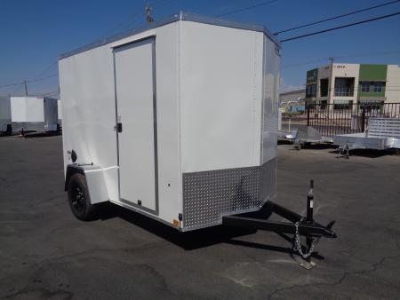 New 2027 Pace American 6x10 * Out Back DLX * V-Nose Single Axle Cargo Trailer w/ Rear Ramp Door
