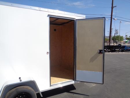 New 2027 Pace American 6x10 * Out Back DLX * V-Nose Single Axle Cargo Trailer w/ Rear Ramp Door