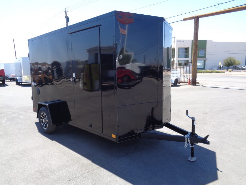 New 2027 Pace American 6x12 * Out Back DLX * V-Nose Single Axle Cargo Trailer w/ Rear Ramp Door