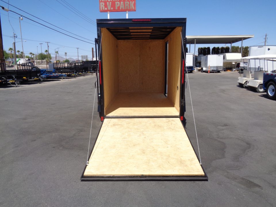 New 2027 Pace American 6x12 * Out Back DLX * V-Nose Single Axle Cargo Trailer w/ Rear Ramp Door