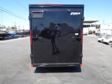 New 2027 Pace American 6x12 * Out Back DLX * V-Nose Single Axle Cargo Trailer w/ Rear Ramp Door