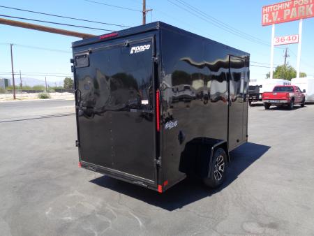 New 2027 Pace American 6x12 * Out Back DLX * V-Nose Single Axle Cargo Trailer w/ Rear Ramp Door