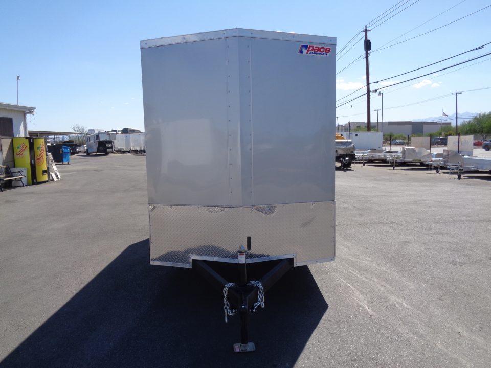 New 2027 Pace American 6x12 * Out Back DLX * V-Nose Single Axle Cargo Trailer w/ Rear Ramp Door